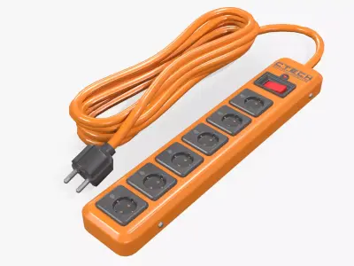 Power Strip Low-poly 3D model buy