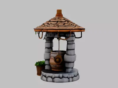 stone well Free 3D model