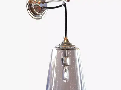 drummonds The Single Dalby Light With Antique Conical Shade 3D model