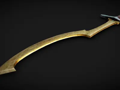 Khopesh sword Low-poly 3D model purchase