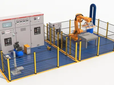 Robotic Automated Welding Workstation 3D model