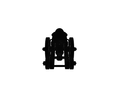 Old War Canon 3D Model 3D print model purchase