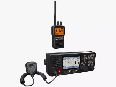 VHF Radios Collection 3D Model Pack