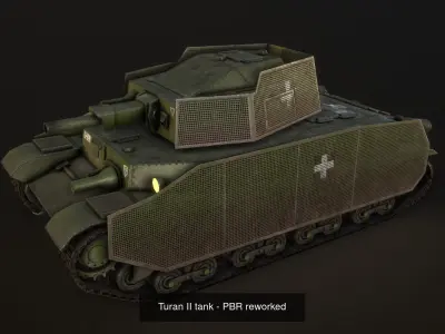 Turan tank family  3D Model Pack