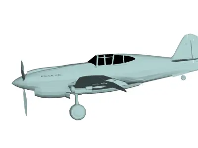 Curtiss P-40 Warhawk 3D model buy