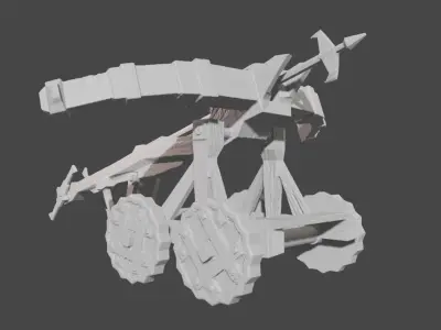 Ballista wheeled vehicle 3D print model