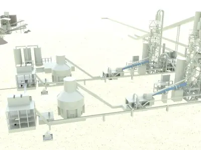 Cement Plant 3D model