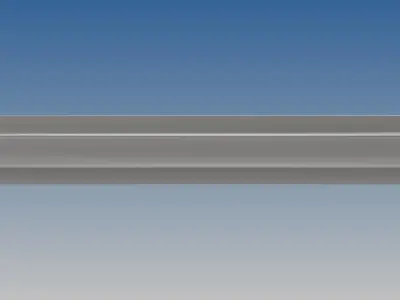 British Standard-EN13674  46E2 rail 3D model