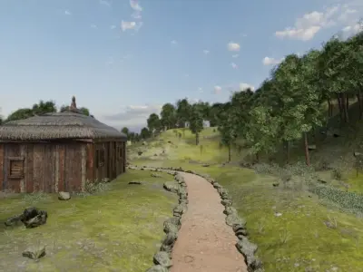 Mountain Village 3D model by kshitiz1542
