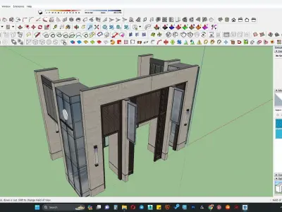 Retail shop exterior 3d model 3D model