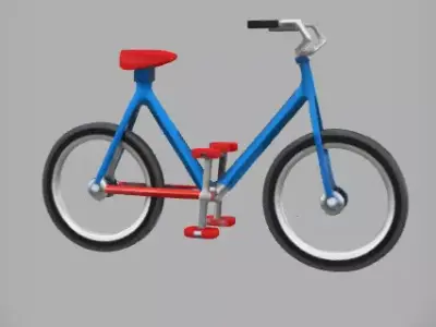 Bicycle Illustration 3D model