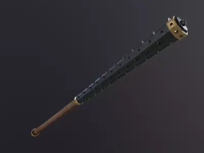Kanabo samurai PBR  Low-poly 3D model