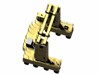 Chemical Cask Transporter 3D model