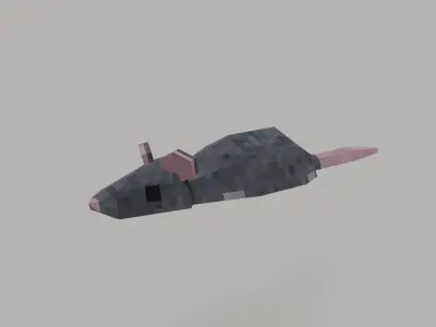 Low Poly Rat Low-poly 3D model