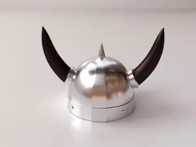 Viking Helmet 3D model 6