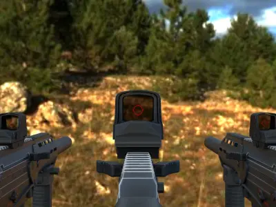 Sunlazer Holographic Sight Low-poly 3D model