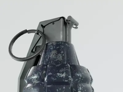3D Hand Grenade Model High Quality LowPoly Low-poly 3D model