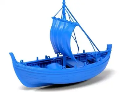 Small boat 3D print model purchase