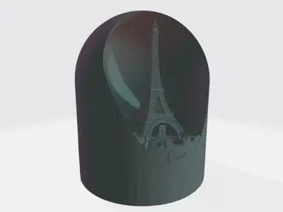 Love For Paris - LED Light Up Diorama 3D print model