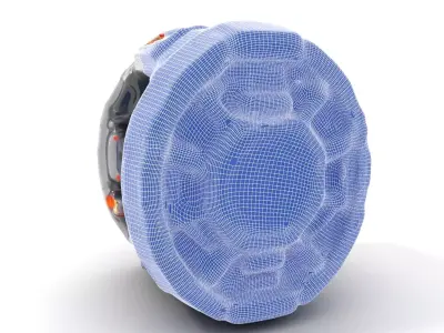 Futuristic Energy Core Model Pack Low-poly 3D model
