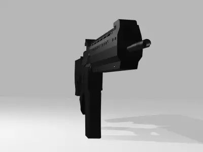 CM619 Model in Black tactical wargaming Low-poly 3D model
