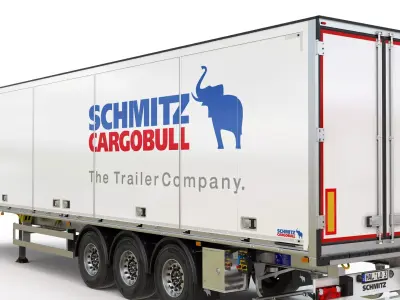 Box Semitrailer Side Doors 3D model