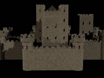 Medieval Castle 3D model buy