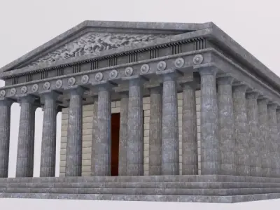 Parthenon Greek Temple 3D model