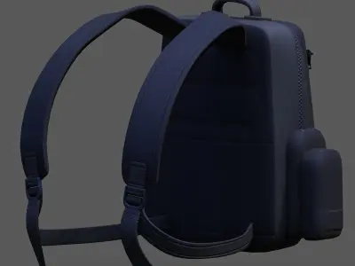 Backpack military combat soldier armor scifi Generic Low-poly 3D model