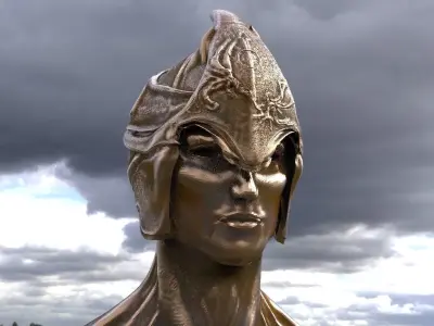 Helmet Fantasy Godly 3D model