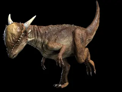  PachyecphaloSaurus 3D (Rigged) 