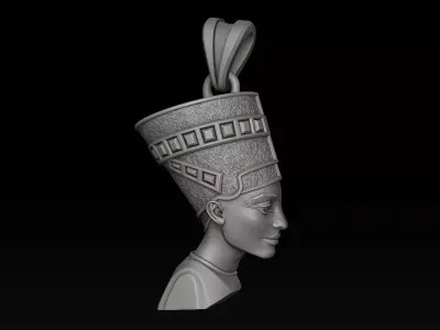 Nefertiti Pendant 3D print model