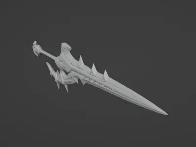 Icarus Disperser Dagger 3D model from Lineage2 Game 3D print 3D print model