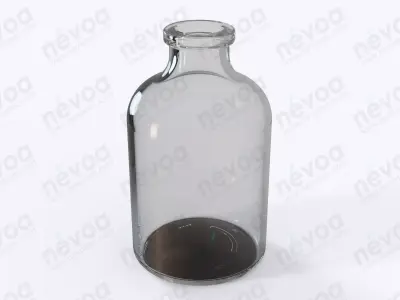Glass vial - GME 402 - Vial - antibiotics - 50 ml 3D model
