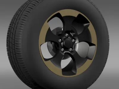 Jeep Wrangler Dragon Edition 2014 wheel 3D model