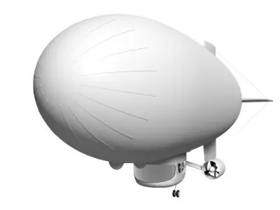 Airship 3D model purchase