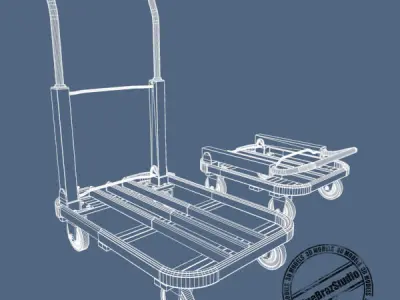 folding trolley 3D model