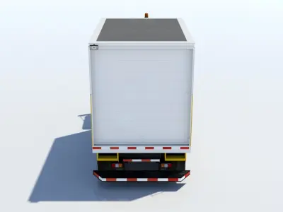  Catering Truck Small Low Poly Blank Airport Low-poly 3D model