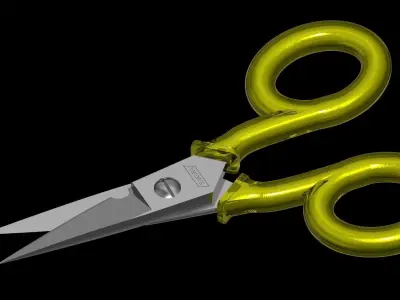 scissors pair of 3D model shop