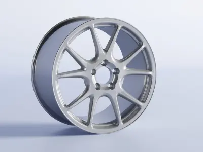 Konig Freeform Replica Car Rims With Tire 3D Model 3D model