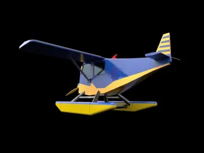 Helicopter Version2 Low-poly 3D model