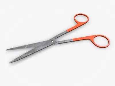 Old Scissors Low-poly PBR Free low-poly 3D model