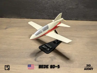 BEDE BD-5 MICRO scale-model aircraft  3D print model