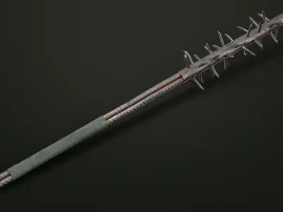 Post-apocalyptic Melee Weapons Lowpoly Low-poly 3D model