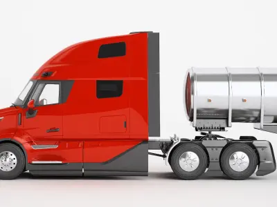  Semi Truck Generic Fuel Tank Trailer 02 