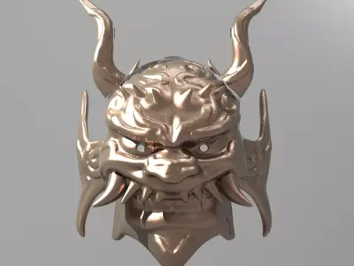 War God Baroque Mask 3  3D model purchase