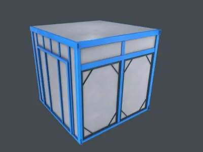 Industrial Oven Game Ready Low-poly 3D model