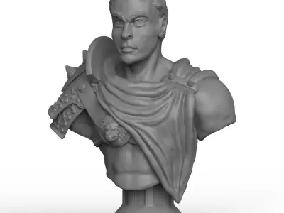Print Ready Male Warrior Statue 3D print model purchase