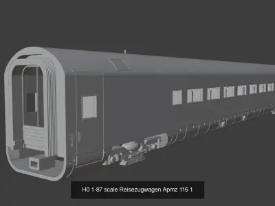 Metropolitan ICE train set 3D Model Pack