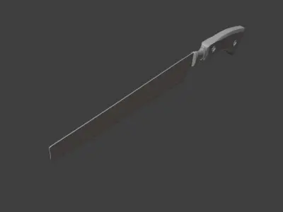 Low-poly Bonesaw 3D Model Low-poly 3D model